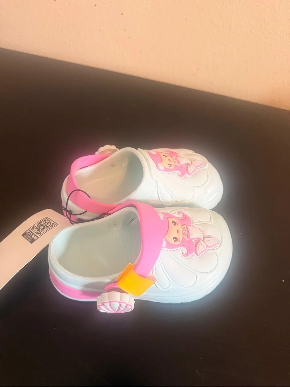 Kids Mermaid Clog Sandals in Light Blue and Pink - Cute Slip-On Shoes